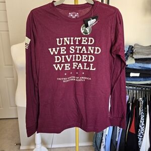 Patriotic LS Tee Medium NWT